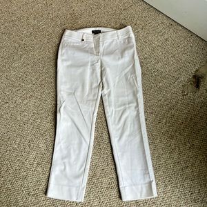 White Cropped Dress Pants